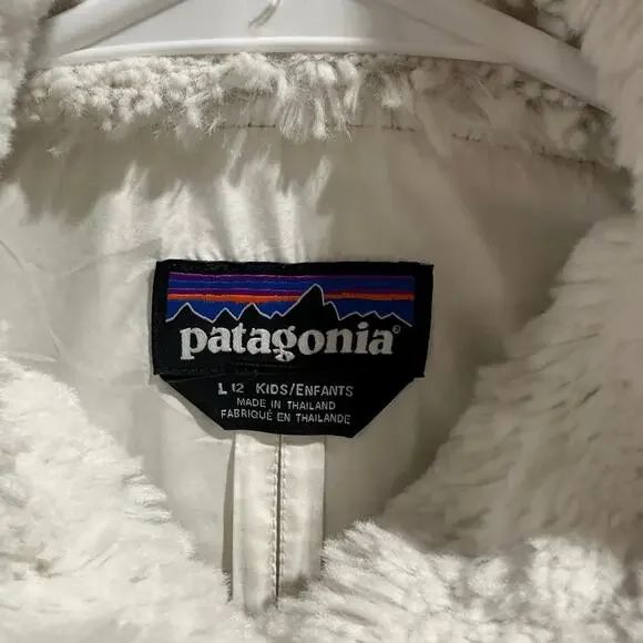 Patagonia Kids Furry White Jacket